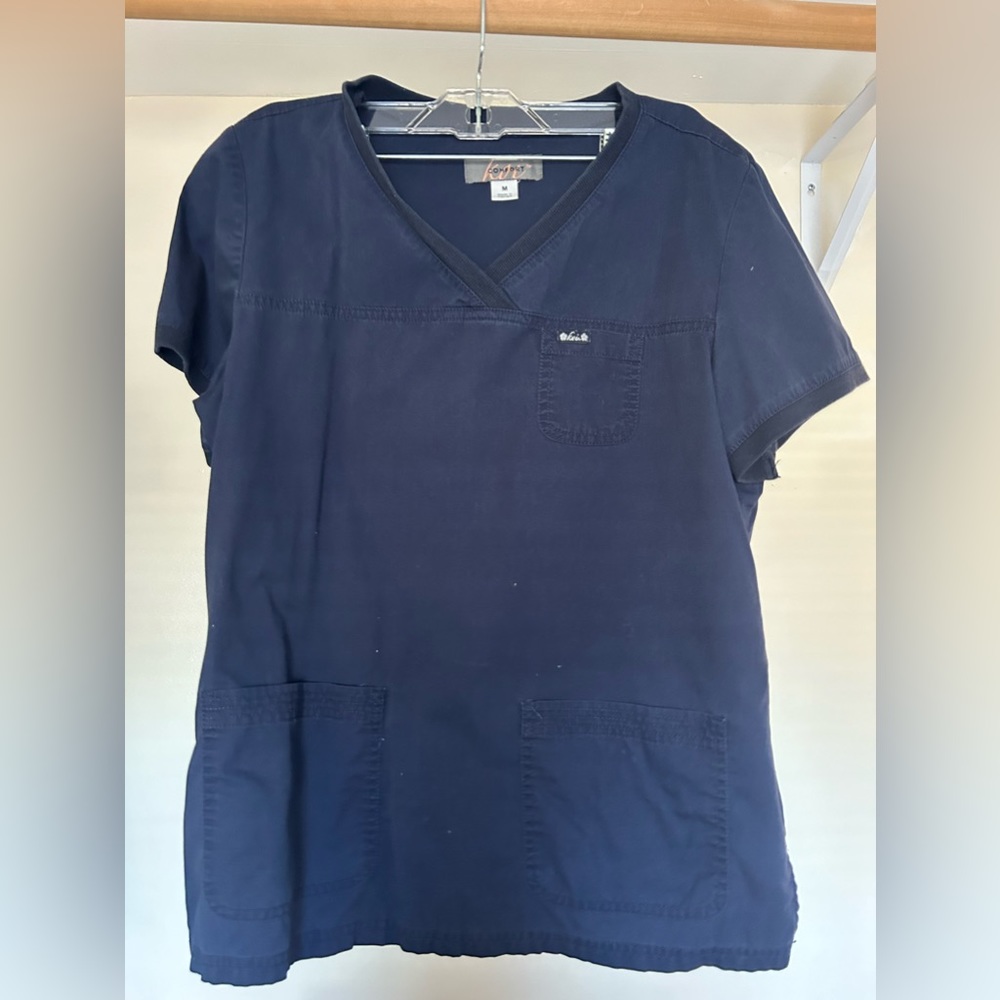 Navy KOI scrub top. Size medium.